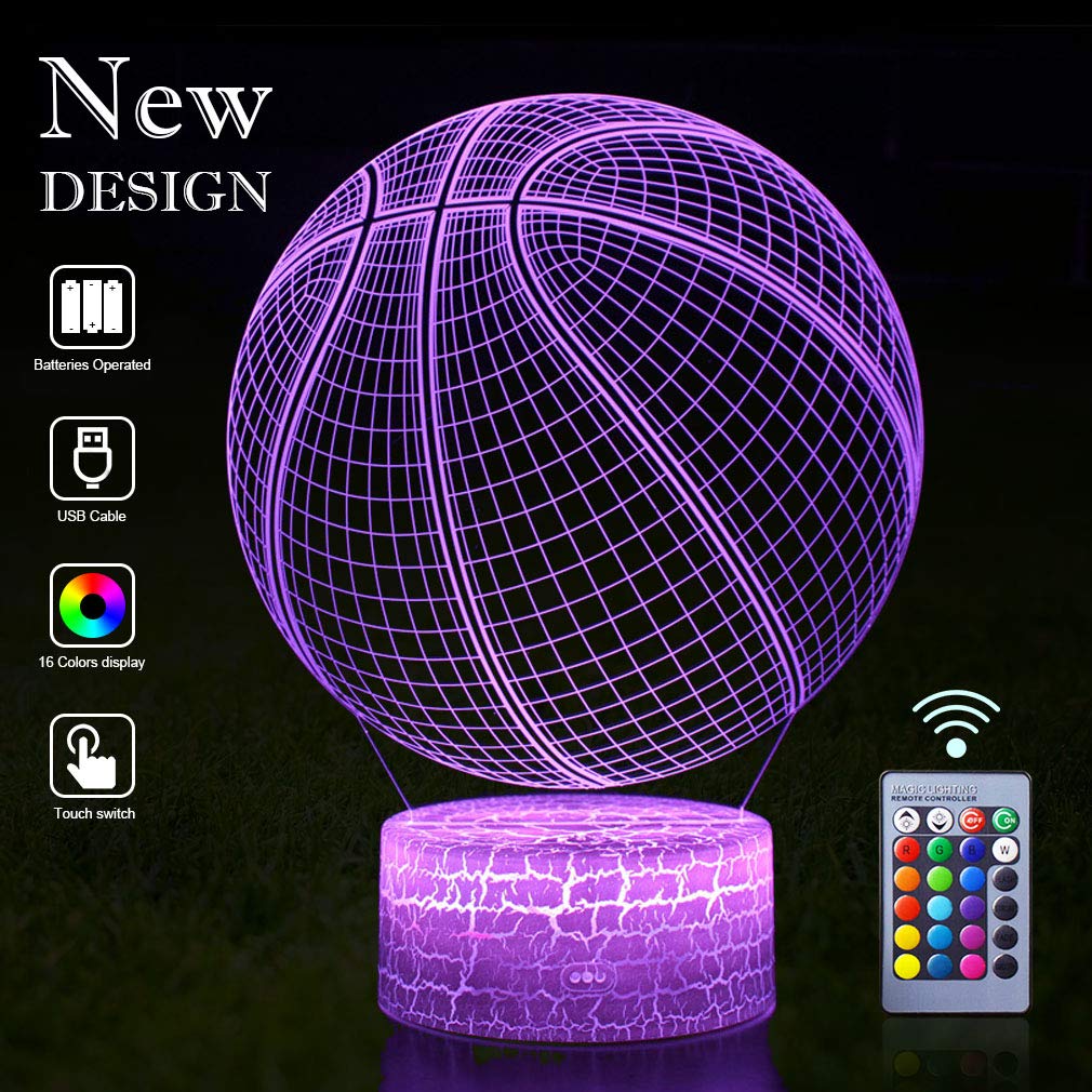 Best 3d desk lamp basketball