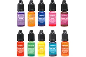 Candle Dye 10 Colors 10ml/Bottle Candle Colour Dye Vivid Oil-Based Soap Highly Concentrate Colour for Making Supplies
