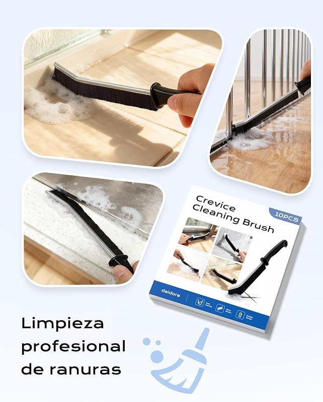 10 escovas para limpeza doméstica, escova para limpeza de duche, ideais para casa de banho, cozinha, sanita, lava-loiça, duche, chão, janelas e drenos — foto 6 de 6