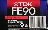 TDK FE 90 Audio Cassette Tape Low Noise Type 1 Ferric 3 Pack White view 2