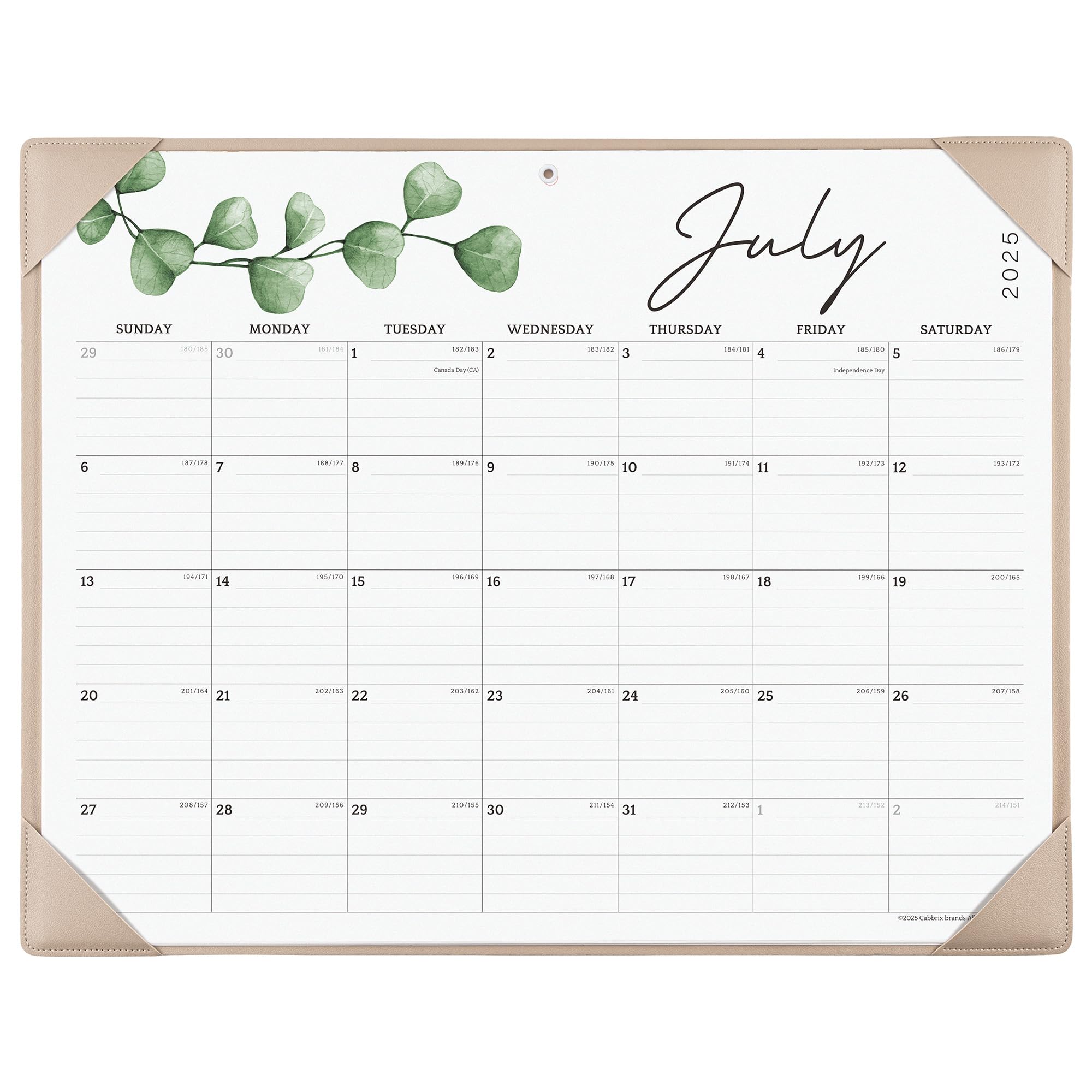 Photo 1 of Cabbrix Desk Calendar 2025-2026 with Desktop Mat, Large Desk Pad Calendar 21" x 16-1/2" July 2025 to December 2026, Desk Blotter Calendar for Home School and Office, Apricot