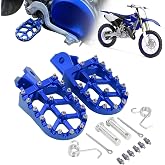 AnXin Foot Pegs Motorcycle Universal CNC Footpeg for PW TTR YZ 50-125cc MB200 Mini Bike SSR Apollo RFZ TaoTao Lifan Kayo Coolster Pit Bike - Blue