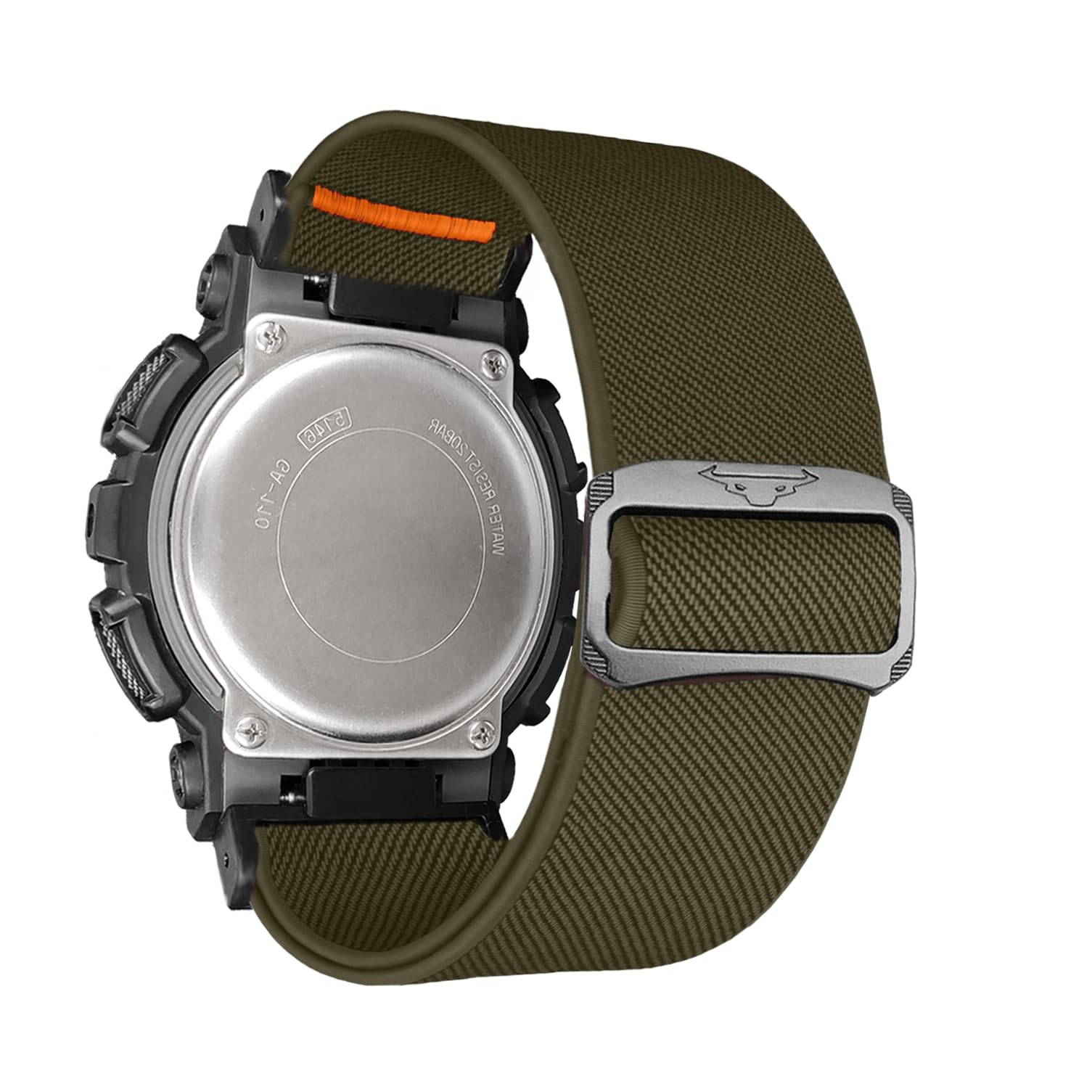 Abanen Soft Stretchy Loop Durable Elastic Nylon Adjustable Braided Watch Band for Casio gshock DW-5600/8900, GA-100/GW-B5600/GB-5600 /GW-6900