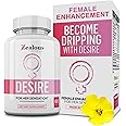 Desire Female Libido Booster for Women - #1 RATED Female Enhancement Pills for Women - Increase Passion, Excitement, & Heighten Sensitivity - Relieve Stress, Reduce Dryness & Improve Energy (1 Pack)