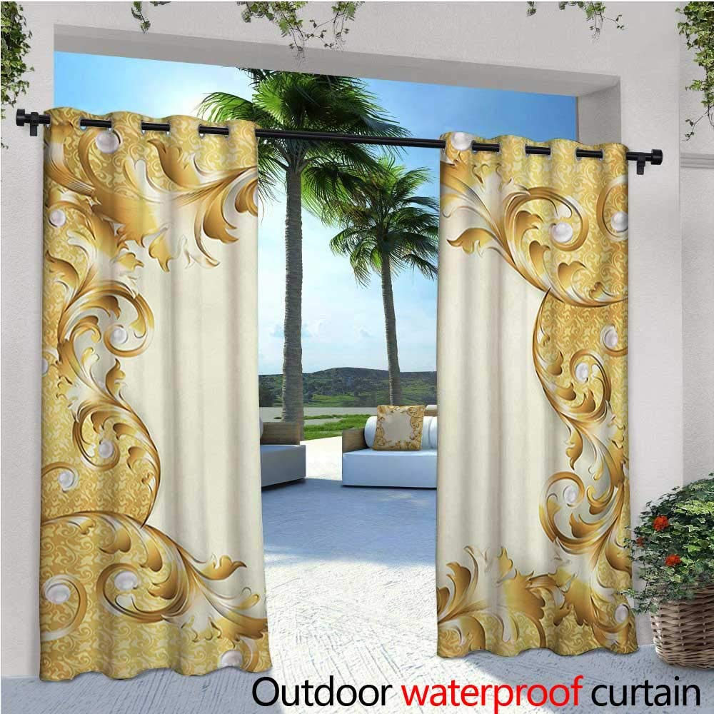 Amazon Com Homehot Pearls Exterior Outside Curtains Illustration