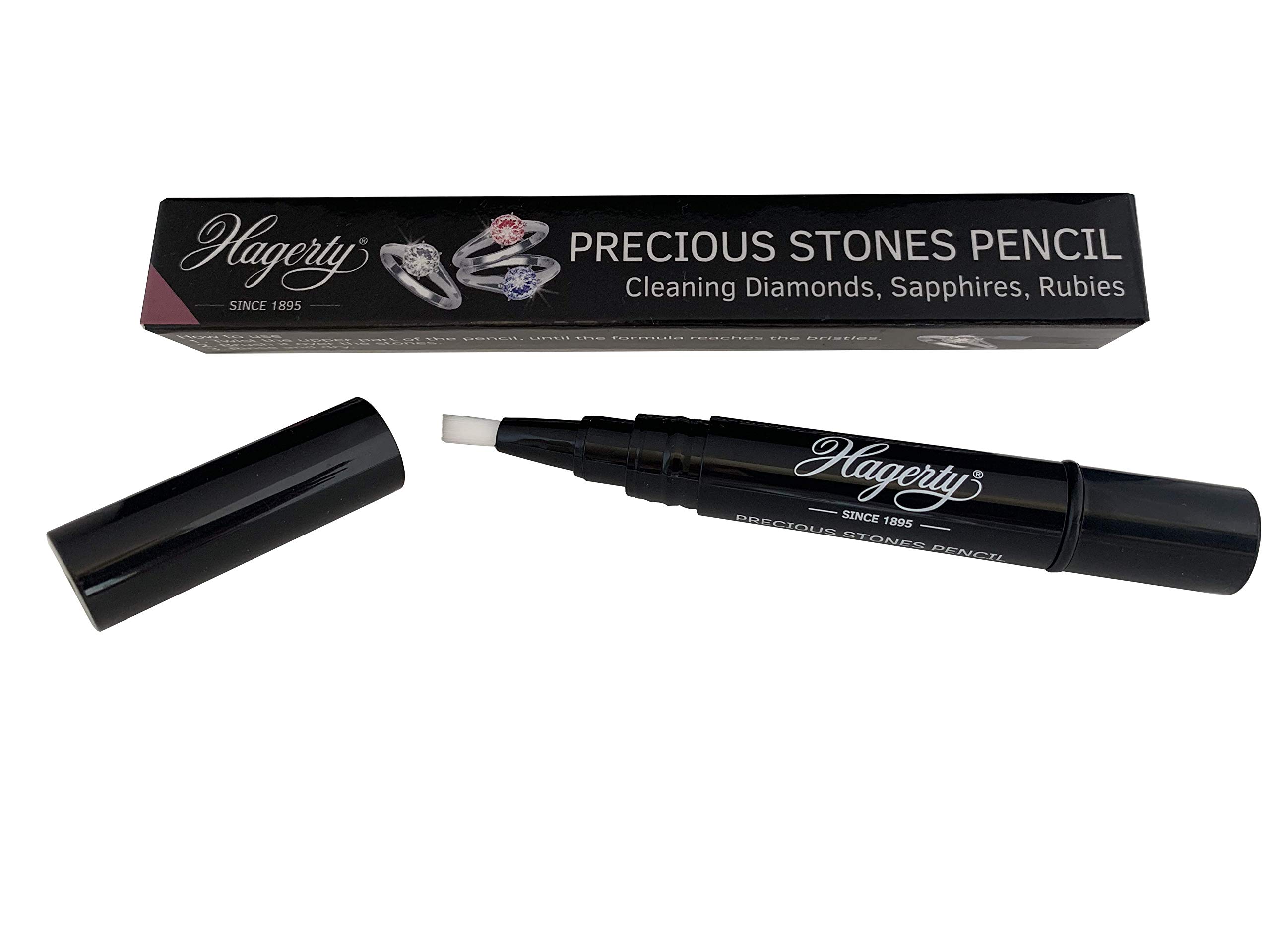 HAGERTY Precious Stones Pencil I Jewellery Cleaner for Precious Stones Such as Diamonds sapphires Rubies Gold and Platinum I Precise Jewellery Cleaner Gentle and efficient