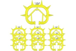 Ecjiuyi 10Pcs Calf Weaning Nose Ring,Plastic Cow Cattle Nose Thorn,Anti Sucking Milking Stop Livestock Farm Products