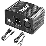 48V Phantom Power Supply EBXYA Microphone Phantom Power Supplies for Condenser Microphone Music Recording Equipment