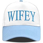 Hubby and Wifey Gifts Hat for Bridal Shower Gifts, Adjustable Couples Hat for Wedding Honeymoon Anniversary for Newlyweds