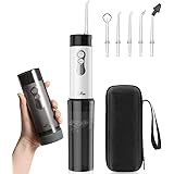 Cordless Water Flosser for Teeth - YaFex Portable Water Teeth Pick Cleaner Rechargeable Dental Oral Irrigator with DIY Mode, 