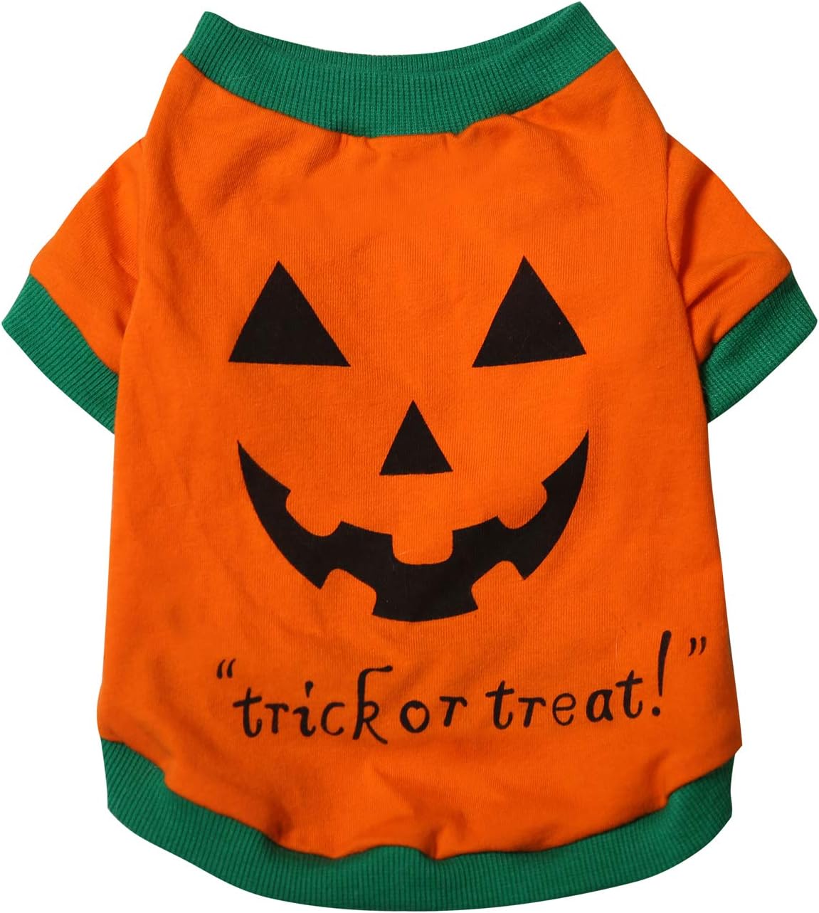 Aslaylme Pet Halloween Puppy Pumpkin Costume T-Shirt for Small Dogs Cats