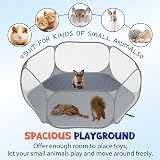 Pawaboo Small Animals Playpen with Pad Waterproof Fenced Tent Grey view 8