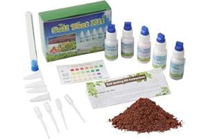 Soil Test Kit 1 Set Garden Soil Tester for Nitrogen Phosphorus Potassium Nutrient Levels, Easy Home Test Kit for Lawn, Agricu