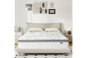 Happiland Twin Mattress, 8 Inch Hybrid Memory Foam Twin Mattress in a Box, with Upgrade Individually Pocket Springs, Pressure