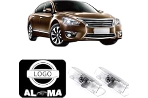 HAOGI Never Fade HD LED Door Light Logo Projector Compatible with Nissan Series Accessories, 3D LED Ghost Shadow Laser for Altima Maxima Armada Titan Quest Pathfinder Terra (ALTIMALogo)