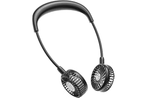 PANERGY Portable Neck Fan Rechargeable Hand Free Personal Fan Mini Wearable Fan Battery Operated USB Fan for Women Kids Sport Work Travel