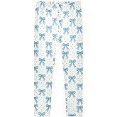 Ceiurey Girls Prints Leggings Yoga Pants Tights Trousers for Kids in 4T to 10 Years