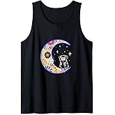 Pug Dia de Los Muertos Skeleton Sugar Skull Tank Top