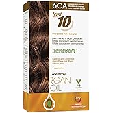 One 'N Only Fast 10 Permanent Hair Color Kit - Hair Dye for Women with Argan Oil to Maintain Moisture Balance - Advanced Micro-Pigments for Natural Tones (6CA Caramel Dark Blonde)