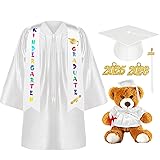Sintuff 7 Pcs Kindergarten Graduation Gown Cap 2025