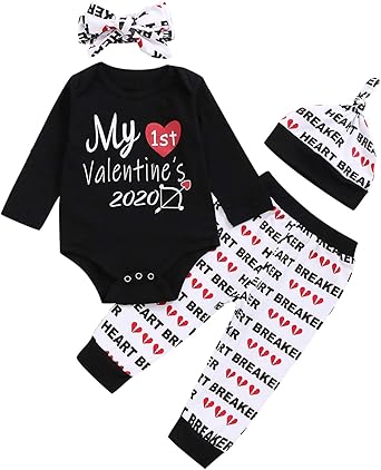 baby boy first valentine's day outfit