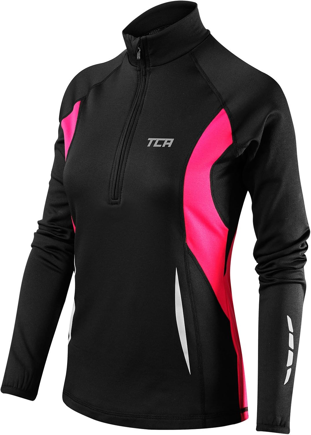 TCA Women's Winter Run Half-Zip Long Sleeve Running Top: Clothing