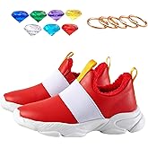 Sneakers for Boys Kids Red Shoes Birthday Party Gift with Rings and Gems