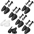 SYINUOYIS 7 Pairs Plastic Shoe Stretchers for Men,Include 5 Pairs Adjustable Length Shoe Trees and 2 Pairs Shoe Boot Creases Preventers