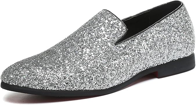 metallic dress shoes