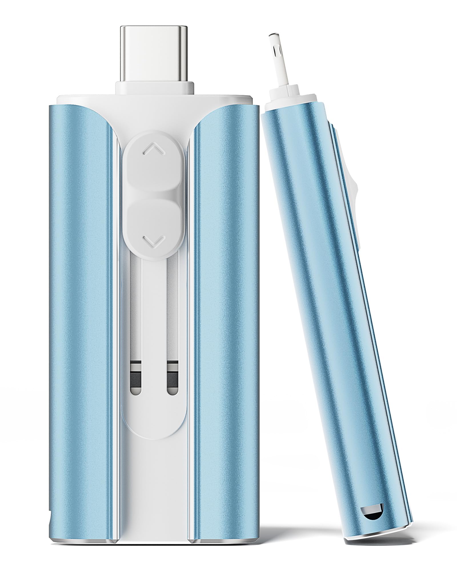 Photo 1 of MFi Certified Flash Drive 256GB for iPhone Thumb Drive, 3 in 1 USB Type C Memory Stick iPhone Flash Drive Photo Stick, High Speed External Storage Jump Drive for iPhone/iPad/Android/PC (Light Blue)