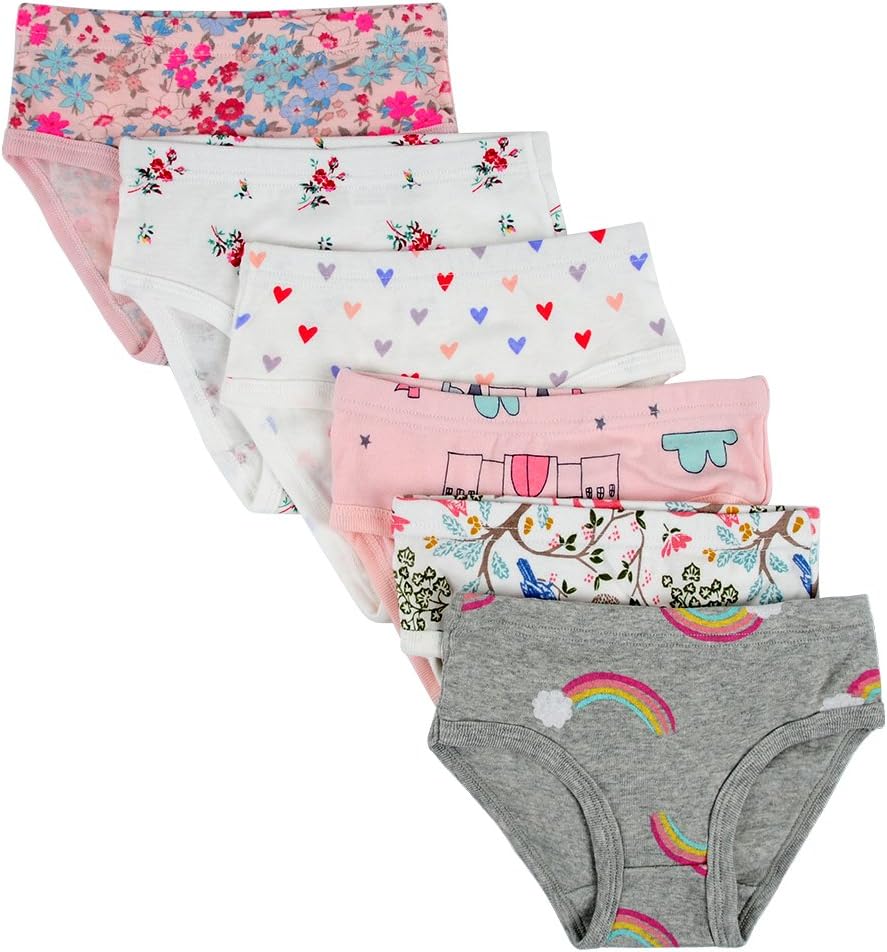 ClosecretKids Series Baby Soft Cotton Panties Little Girls' Assorted Briefs Multipack