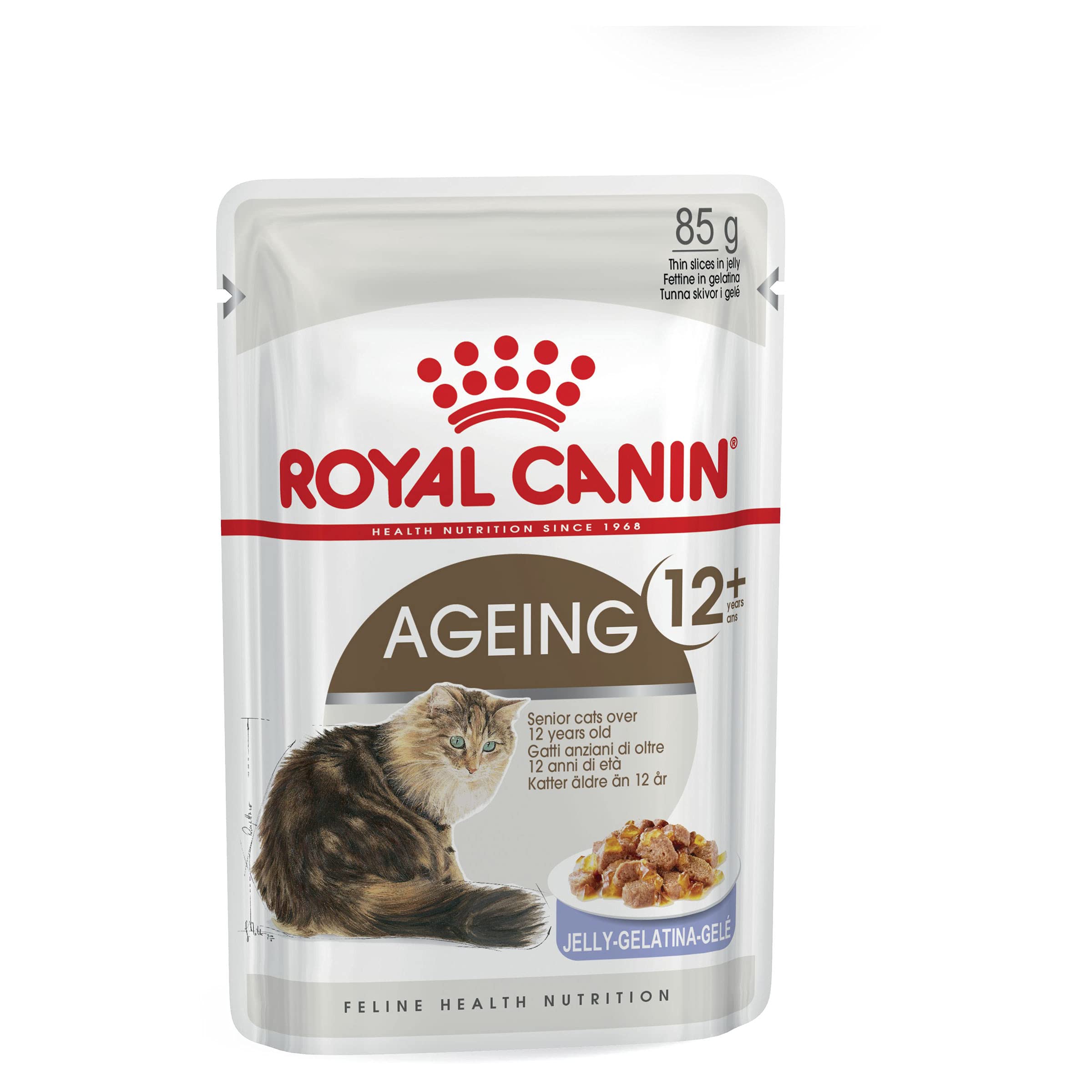 Royal Canin Cat Food Health Nutrition Ageing +12 in Jelly 12 x85g