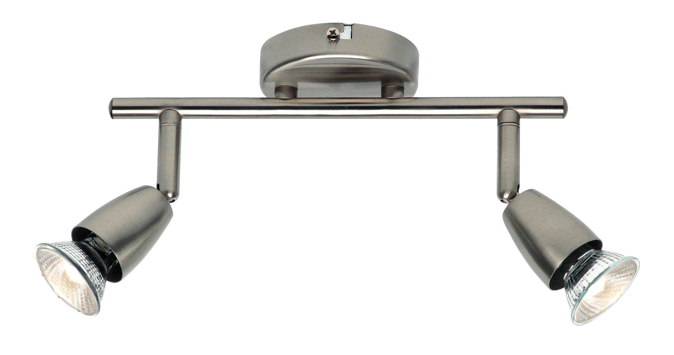 Saxby Amalfi 50W Twin Satin Nickel Decorative Commercial Domestic Adjustable Spotlight
