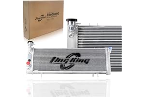 ZING KING 1193 CU1193 All Aluminum Radiator 3-Row Race Radiator Compatible with 1991-2002 Jeep Cherokee XJ/Comanche 2.5L L4 4.0L L6