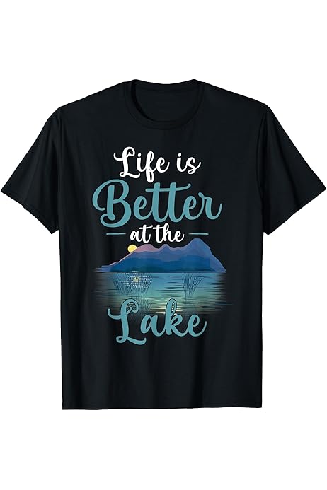 Amazon.com: Life Is Better At The Lake Shirt - Lake House Shirt Premium T- Shirt : Clothing, Shoes \u0026 Jewelry