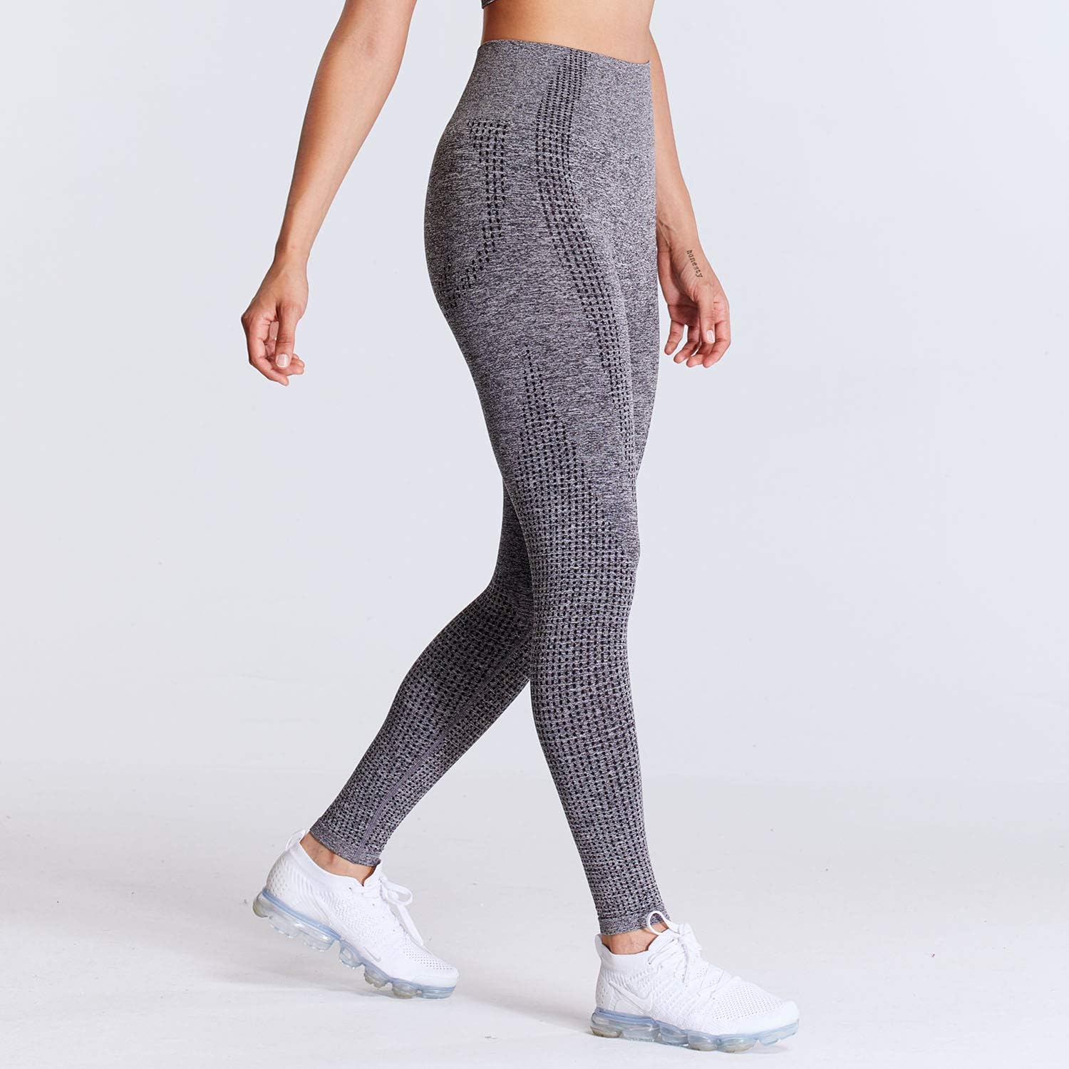 Aoxjox Women's High Waist Workout Gym Vital Seamless Leggings Yoga Pants: Clothing