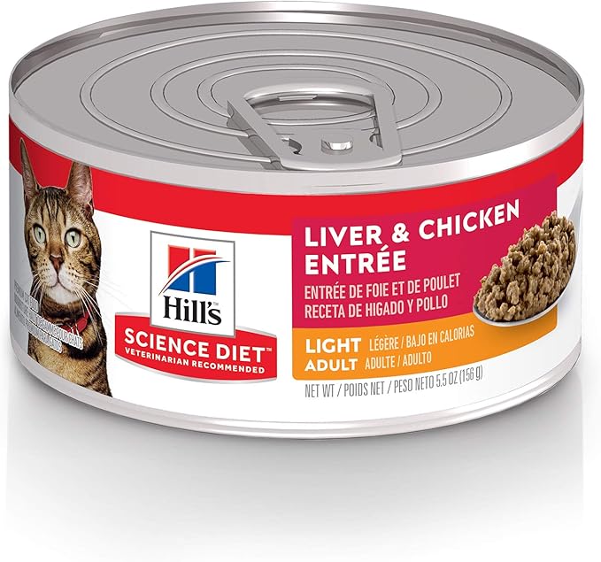 hills science plan light cat food