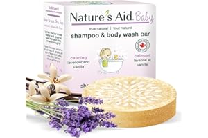 Nature's Aid Solid Baby Wash Bars (Calming Lavender, Pack of 1)