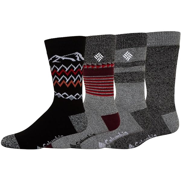 2 Paires Chaussettes De Ski Columbia Thermolite - Homme Taille L (42-46, Bleu, Neuves)