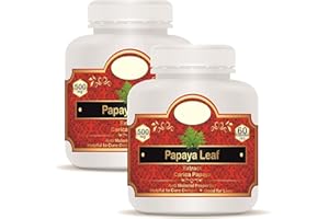 DH P.a.p.a.ya L.e.a.f C.a.p.su.les (Carica Papaya Extract) 500mg - 120 Veg Capsules (Pack of 2)