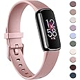 AK Sport Band Compatible with Fitbit Luxe Bands for Women Men, Soft Silicone Replacement Sport Straps Wristbands for Fitbit Luxe Fitness and Wellness Tracker