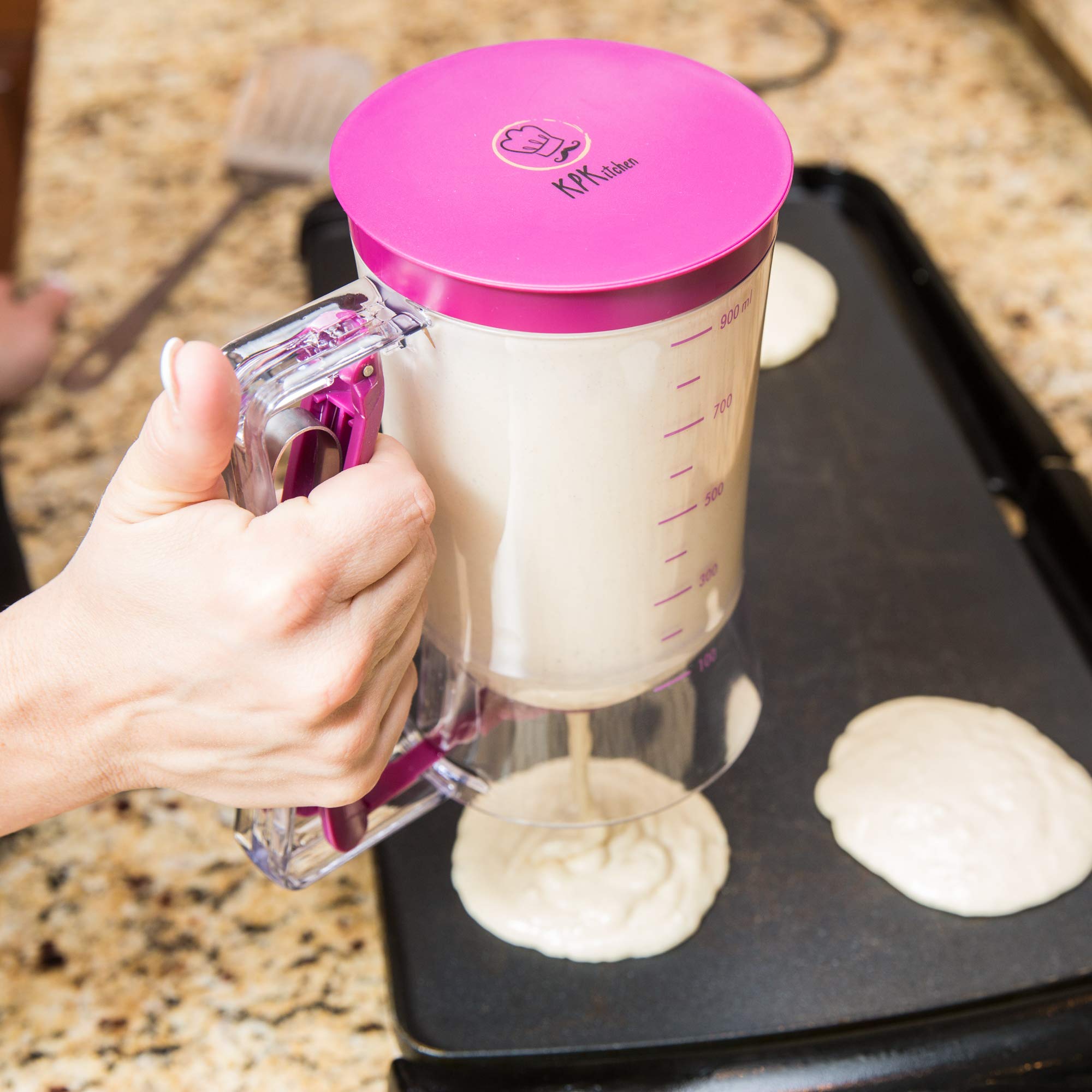 Pancake & Cupcake Batter Dispenser Perfect Baking Tool Pancake & Cupcake Batter Dispenser Perfect Baking Tool