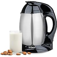 Tribest SB-130 Soyabella, Automatic Soy Milk and Nut Milk Maker Machine, Stainless Steel Large,Silver