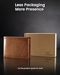 Genuine Leather Wallet for Men - Top Grain & RFID