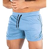 Surenow Mens Running Gym Shorts 3 Inch Breathable Lightweight Athletic Sport Shorts Training Workout Shorts with Pockets