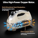 VonShef Hand Mixer Electric Whisk 300W 5 Speeds 2 Beaters 2 Hooks Cream view 4