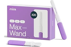 Mira Fertility MAX Wands, Ovulation Test Strips for Women, Monitor and Detect Ovulation at Home, Track PdG, LH and E3G, Use with The Digital Mira Fertility Monitor Kit + App, 20 Tests