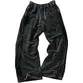 RoseSeek Men's Washed Wide Leg Sweatpants Drawstring Waist Baggy Drippy Pants Trousers with Pockets