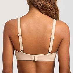 DOBREVA Women's Unlined Balconette Bra Underwire
