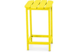POLYWOOD SBT26LE South Beach 26-Inch Counter Side Table, Lemon